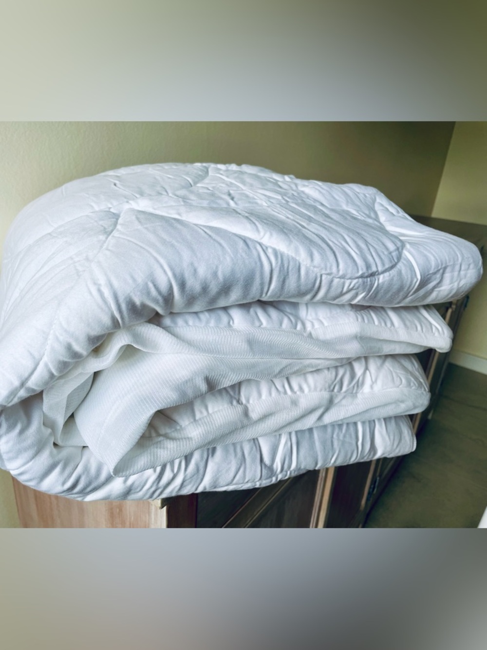 White Quilted Twin Mattress Cover